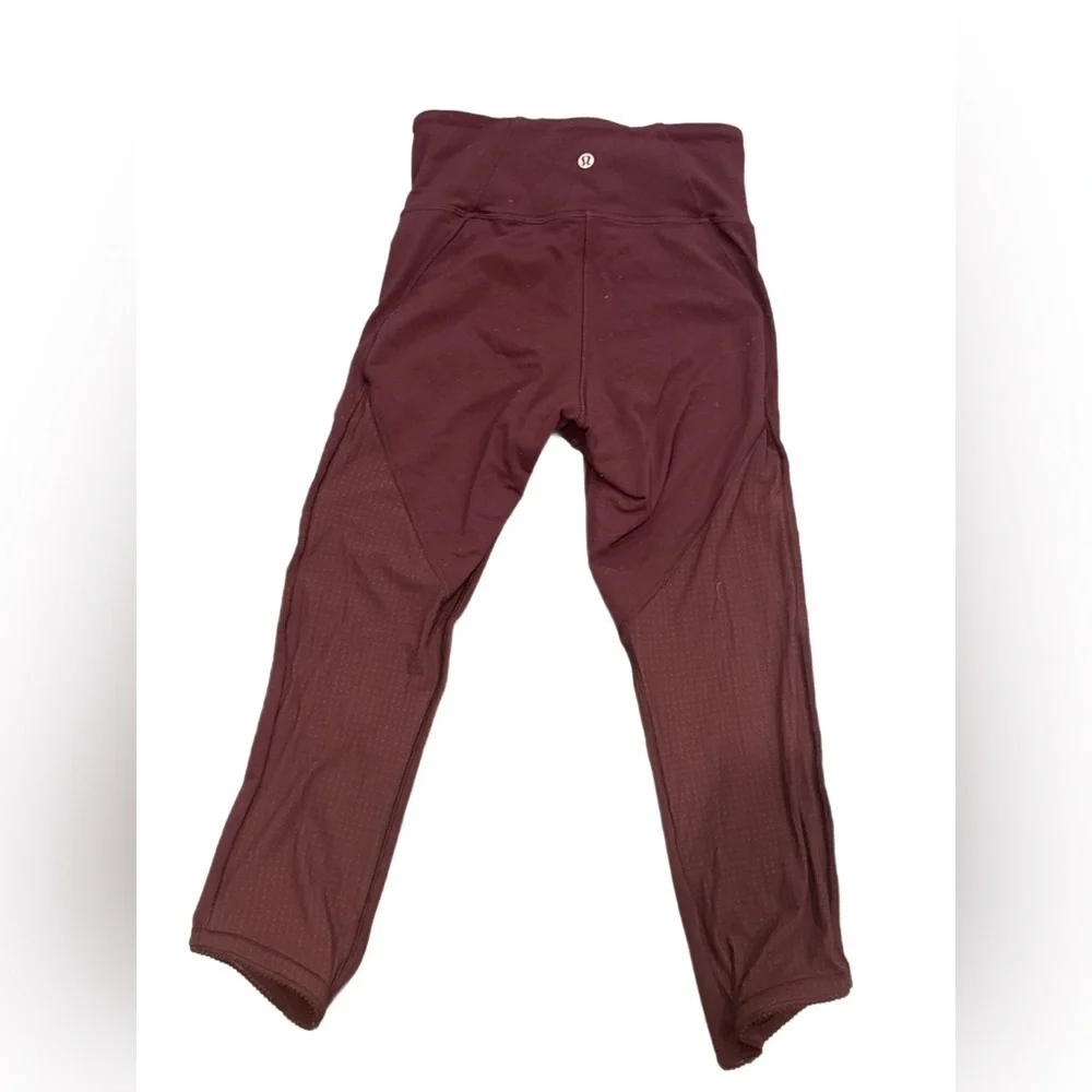 Lululemon Textured Legging Size 4 Purple - Picture 2 of 4
